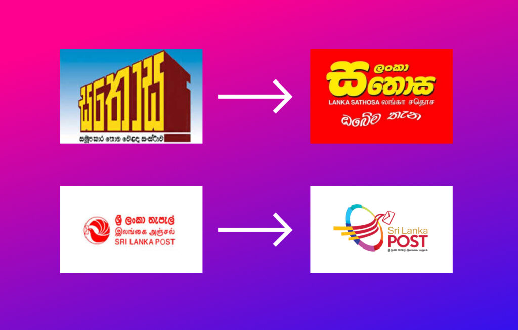 SriLankan graphic design logo changes